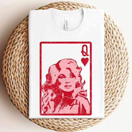 Queen Dolly Parton Valentine's Tee