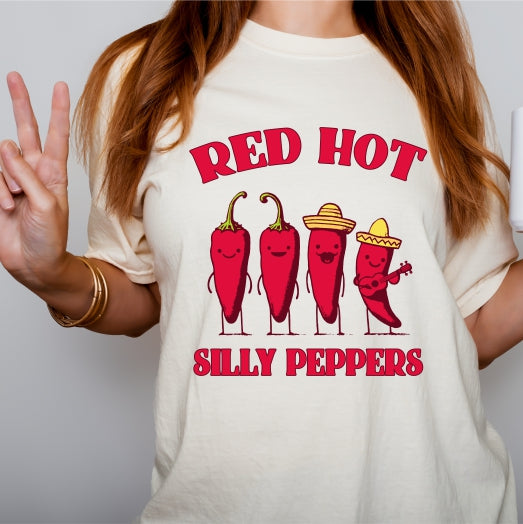 Red Hot Silly Peppers Tee (Comfort Colors)