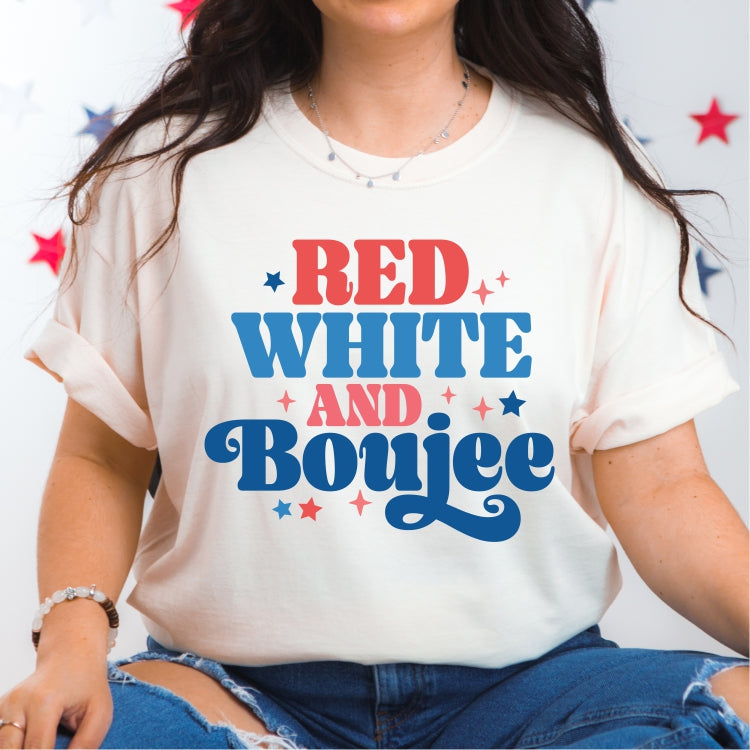 Red White and Boujee Tee