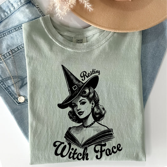 Resting Witch Face Comfort Colors Tee