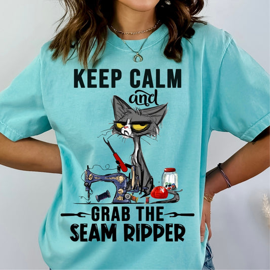 Keep Calm & Grab the Seam Ripper Tee (Comfort Colors)