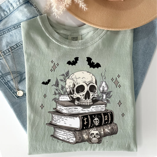 Spooky Books Comfort Colors Tee