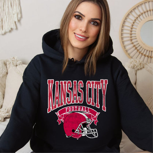 Vintage Kansas City Football Hoodie