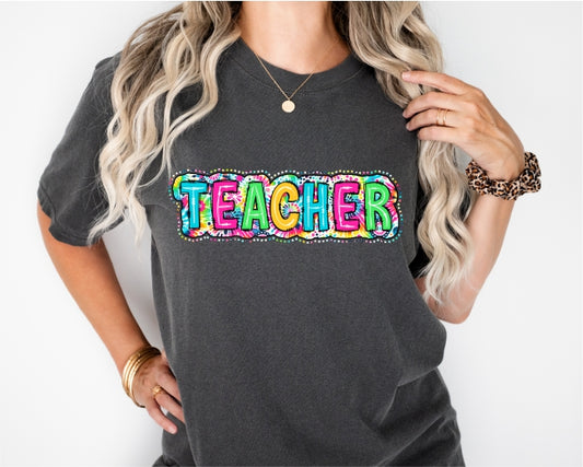 Teacher "Tie-Dye" Tee (Comfort Colors)