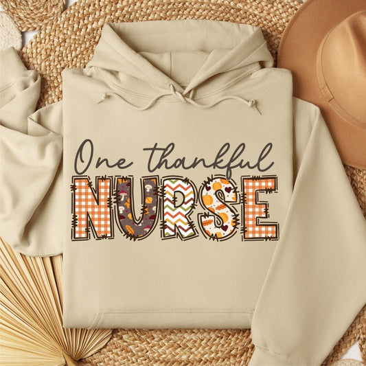 One Thankful Nurse Fall Hoodie