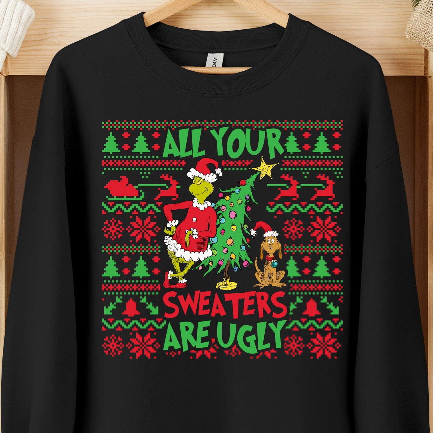 Christmas Movie Crew - Grinch - Ugly Sweater