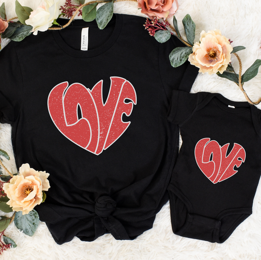 Love Heart Tee **Family Sizing**