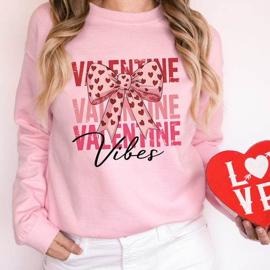 Valentine Vibes Sweatshirt **Family Sizing**