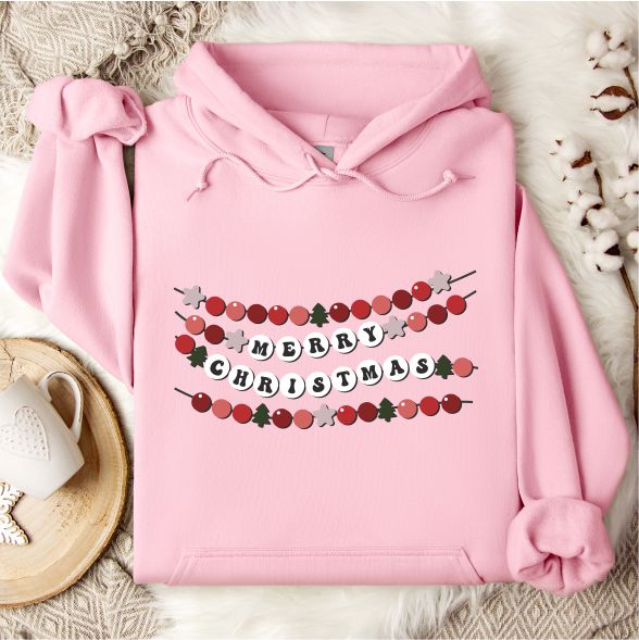 Merry Christmas Friendship Bracelet Hoodie