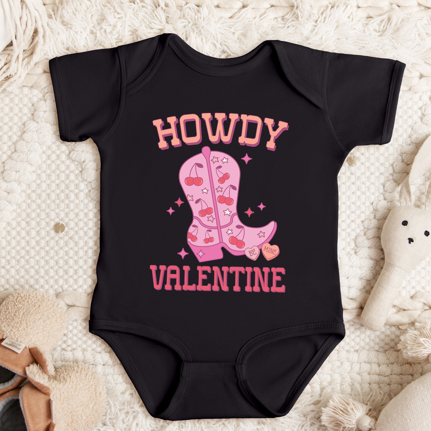 Howdy Valentine Youth Onesie/Tee/Crew