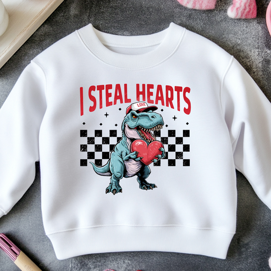 I Steal Hearts Valentine's Day Youth Onesie/Tee/Crew