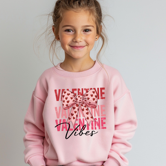 Valentine Vibes Sweatshirt **Family Sizing**