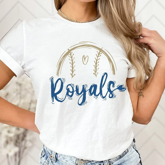 Royals Sketch Baseball T-Shirt